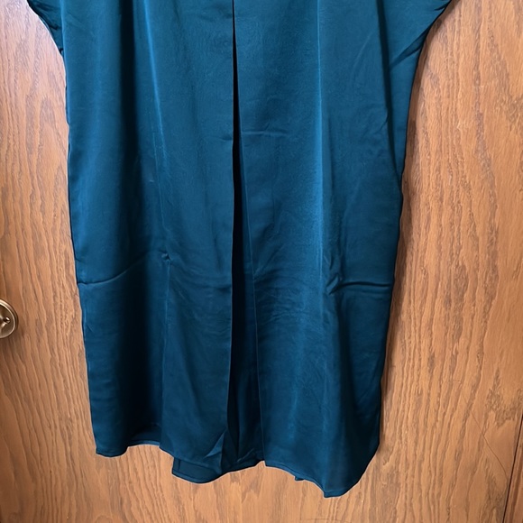 NWT Pine Emerald Green Cap Sleeve Shift Dress - Picture 5 of 6